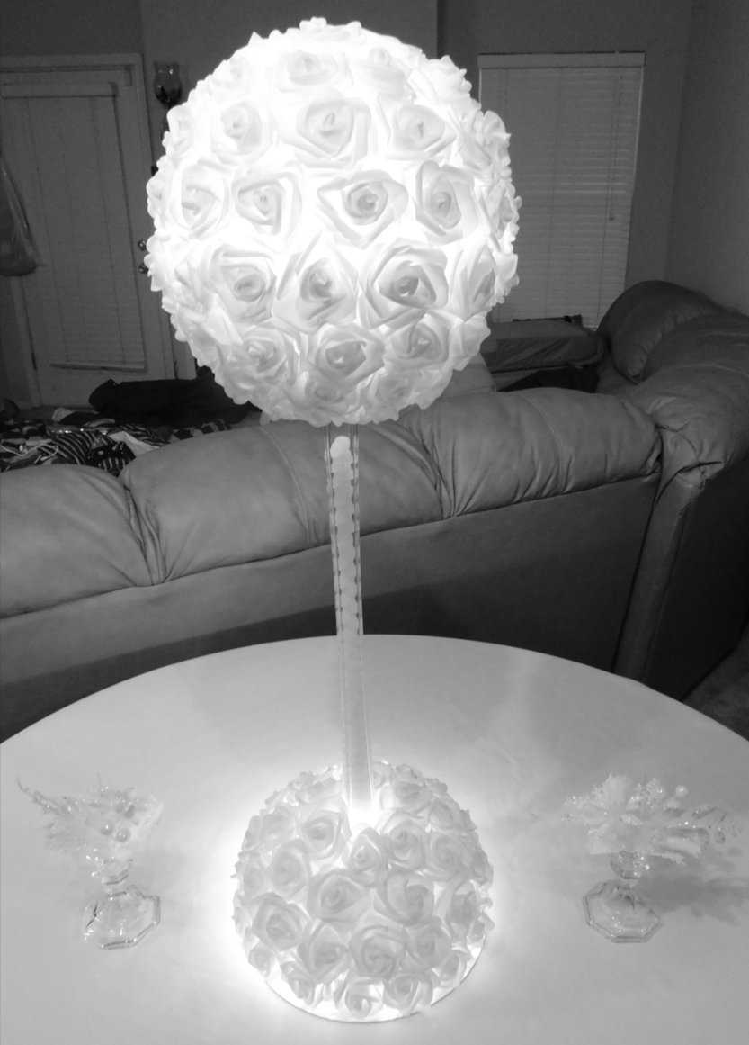 Cream rose pomander